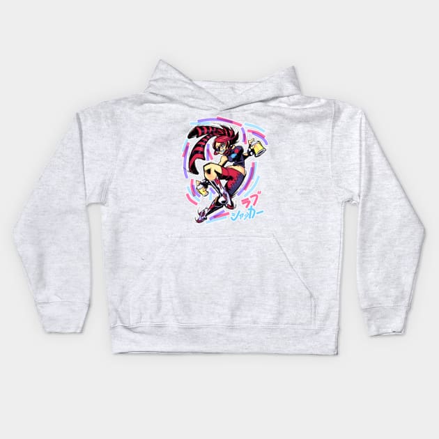 Jet Set Radio : Love Shocker Kids Hoodie by Rafchu